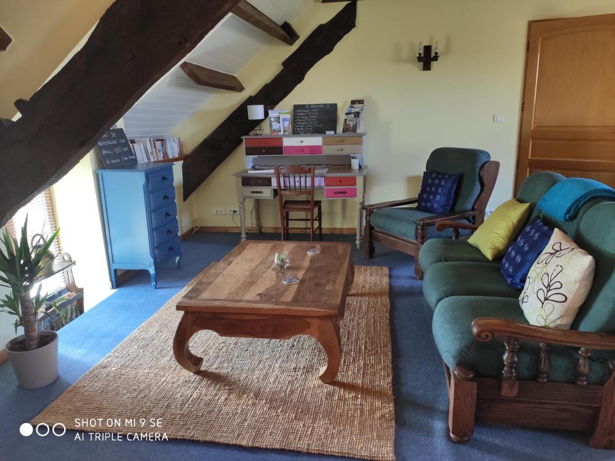Gite Le Grenier Aux Portes De Broceliande Lägenhet Réminiac Exteriör bild